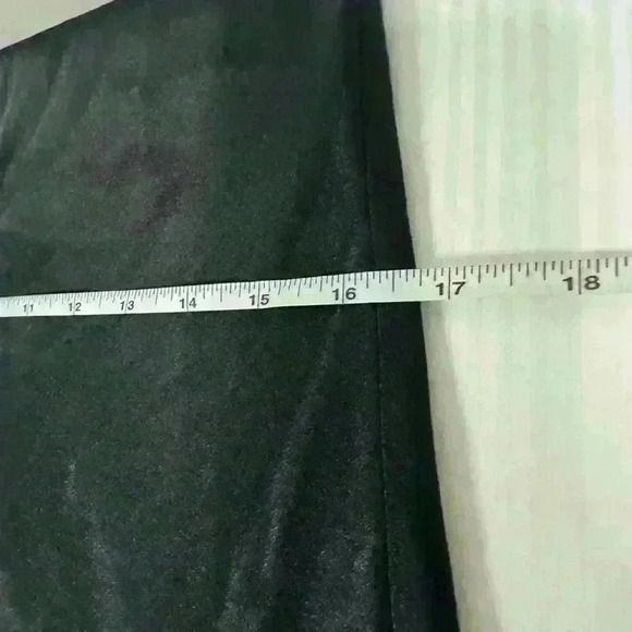 Jones New York Lingeriecore Y2K Black Silky Slip Dress M Lace Trim Chic Dark Fem - Picture 8 of 14